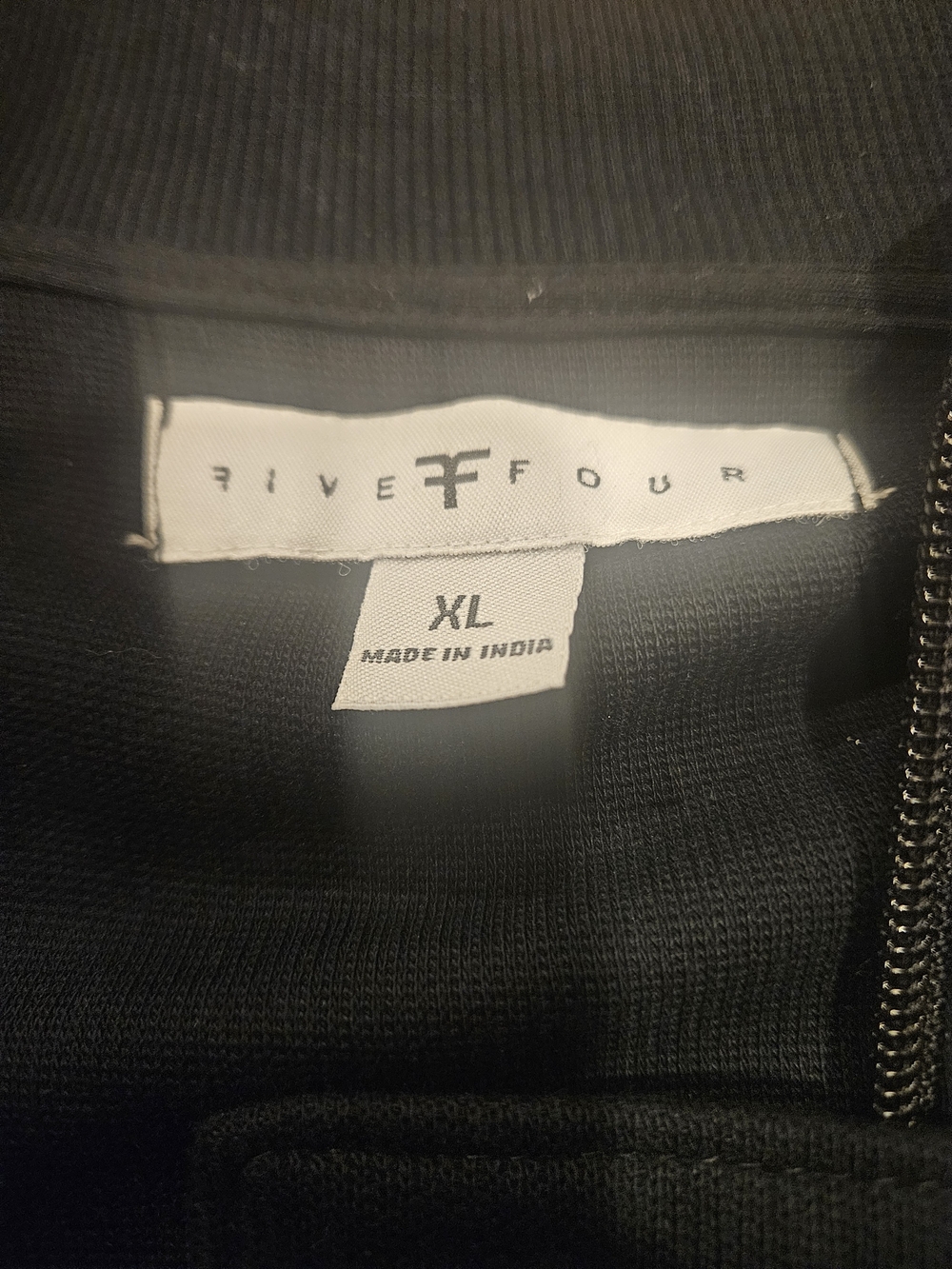 Five Four Black Zip-Up Sweater Jacket - XL
